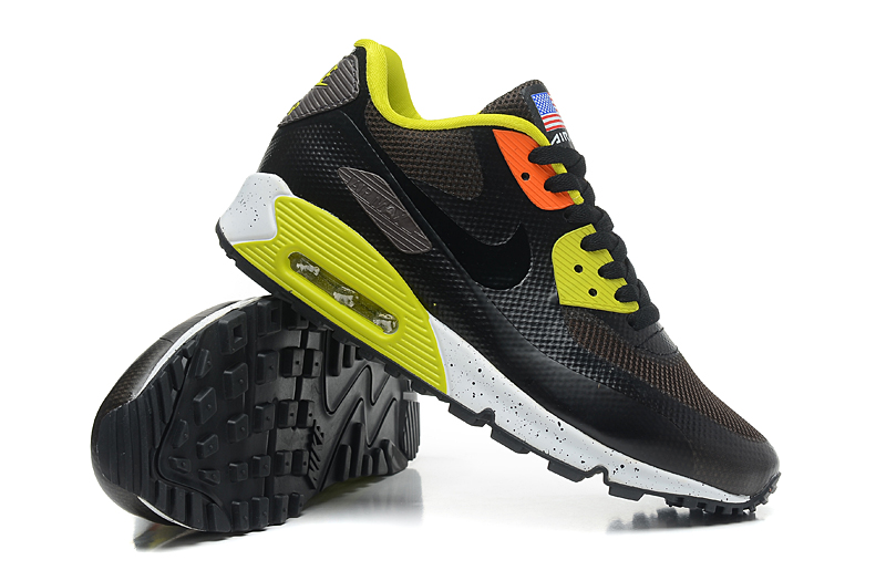 New Men\'S Nike Air Max Black/Yellow